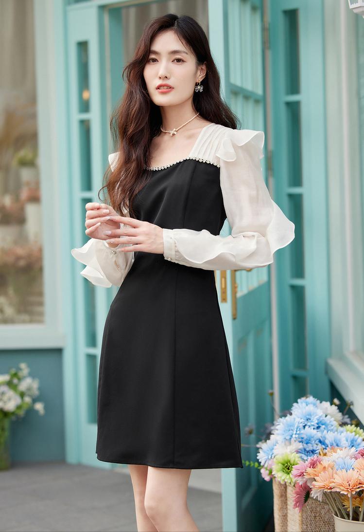 裙子小个子微胖连衣裙,显瘦减龄微胖连衣裙