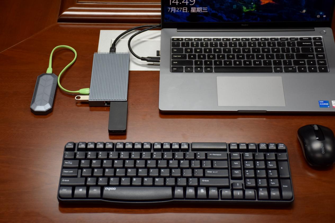 笔记本电脑硬盘扩展口和预留口,海备思扩展坞硬盘盒二合一