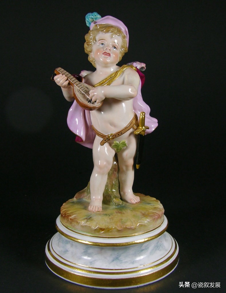 欧洲瓷器之祖-梅森Meissen制瓷厂-爱神丘比特“爱”主题瓷塑(2)