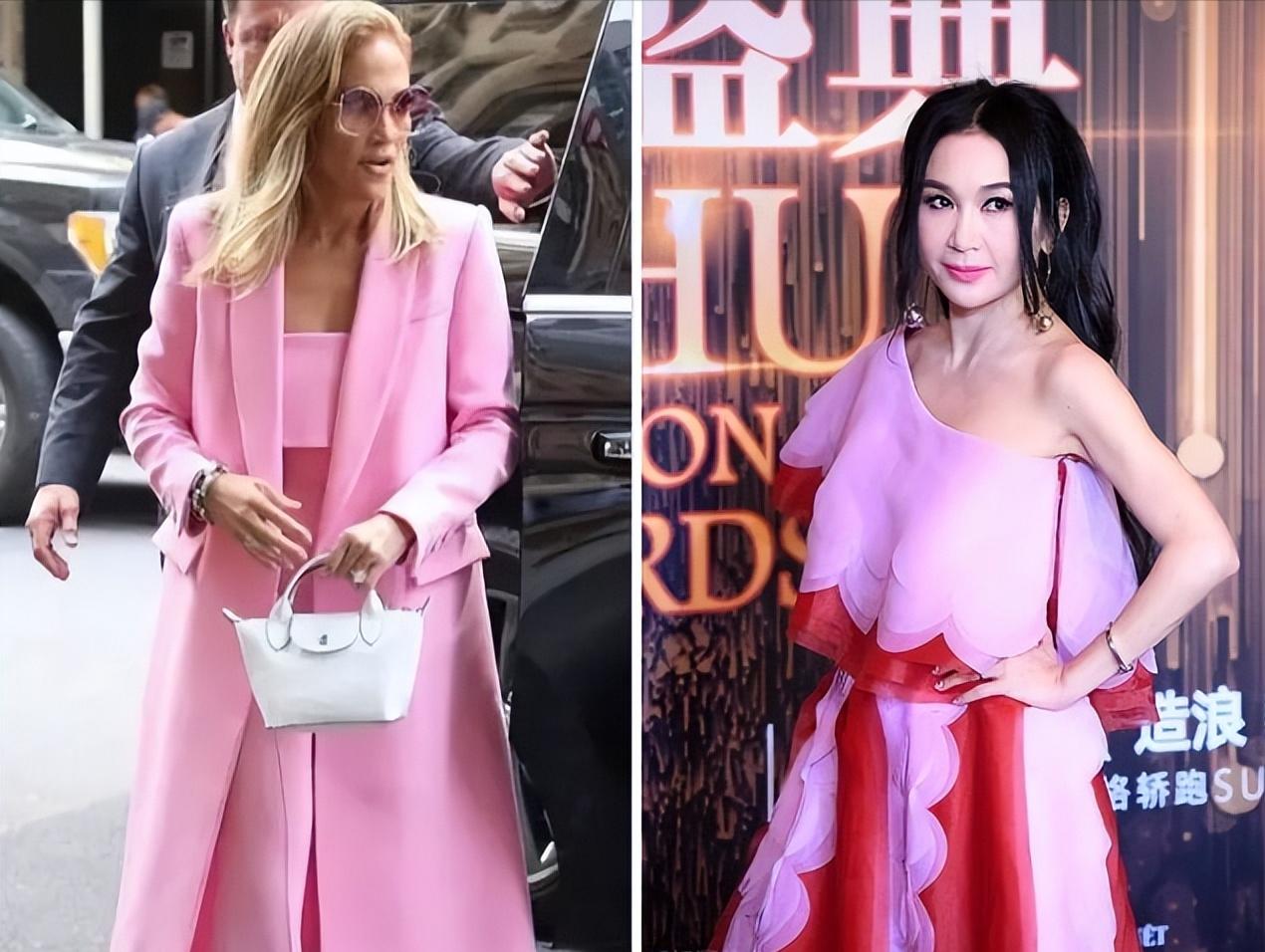 粉色装嫩搭配,粉色花里胡哨穿搭