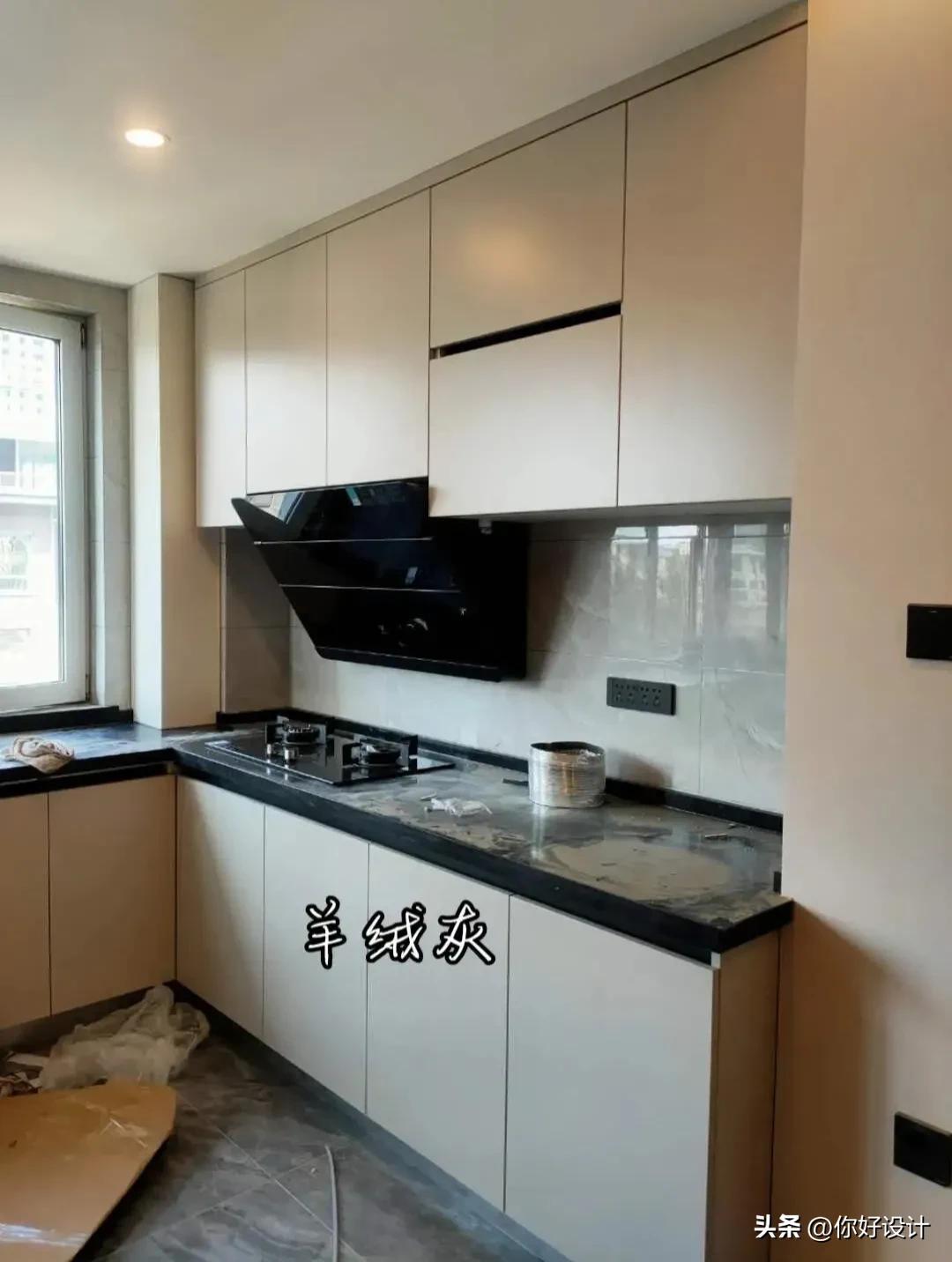 橱柜颜色搭配效果图,橱柜与瓷砖颜色搭配