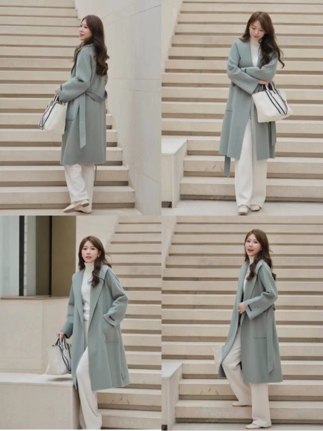 大衣30种穿搭方法,秋冬实用保暖大衣穿搭图片