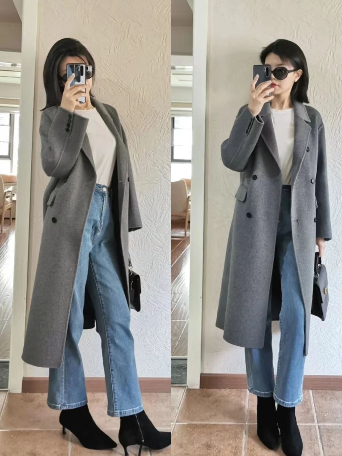 短外套长靴子怎么搭配,保暖又好看的长筒靴穿搭