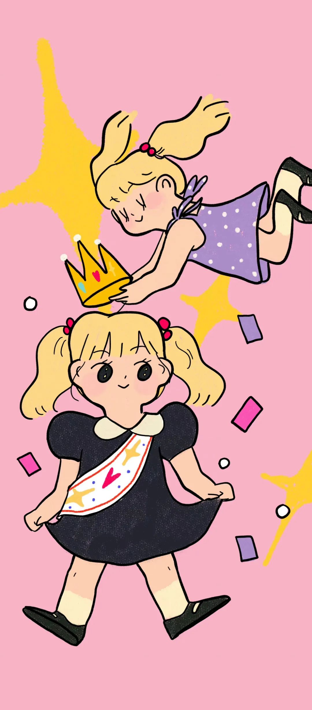 卡通背景素材可爱,可爱卡通聊天背景图片