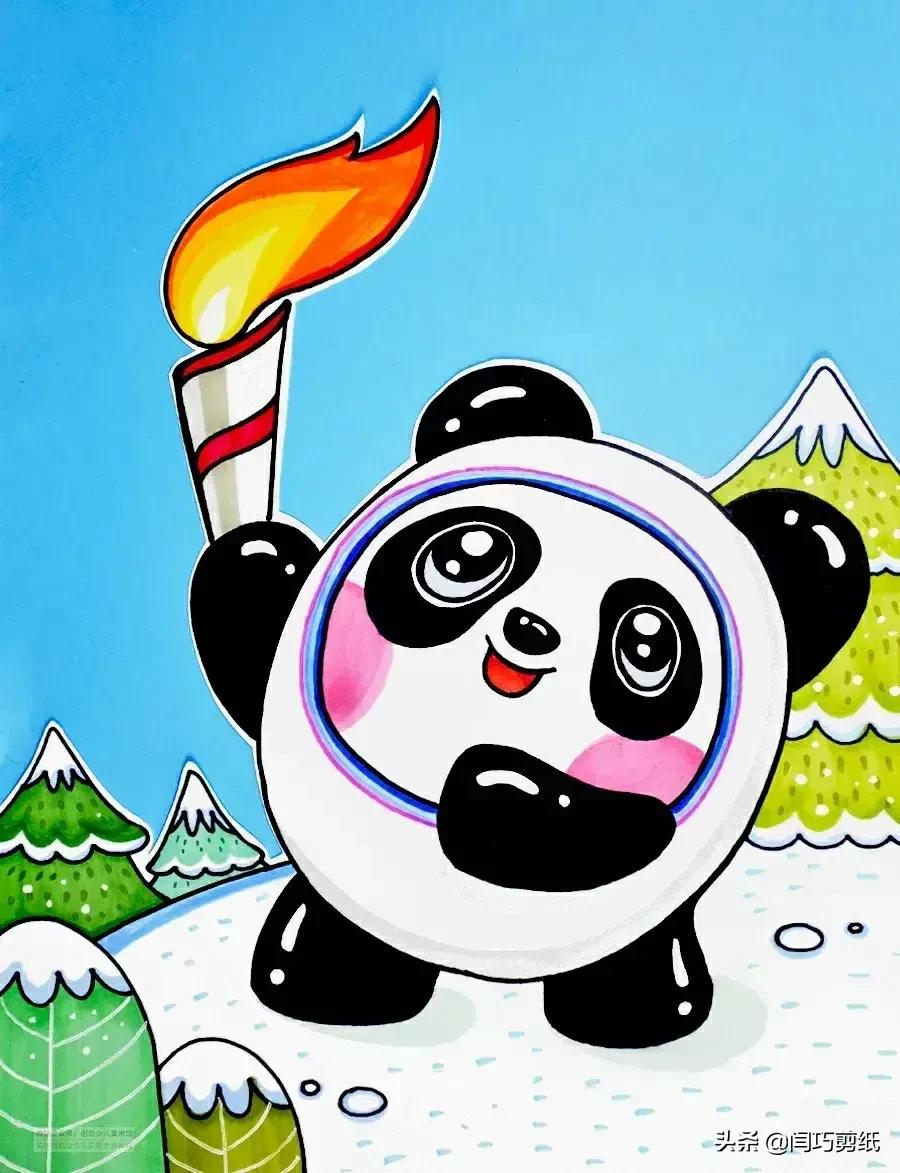 简单又好看的儿童创意画,儿童绘画创意4-6岁水彩笔或蜡笔