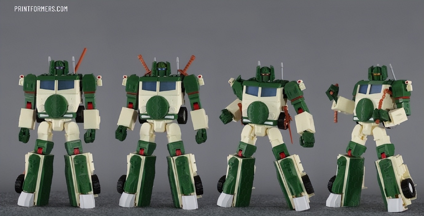 3d打印拼装变形金刚,3d打印忍者神龟车