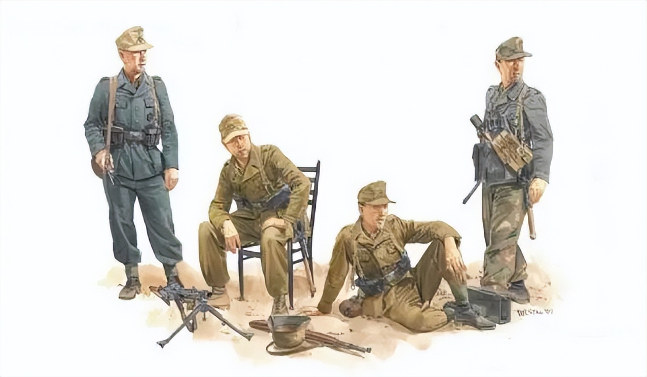 二战德军装甲部队彩绘,二战士兵的彩绘