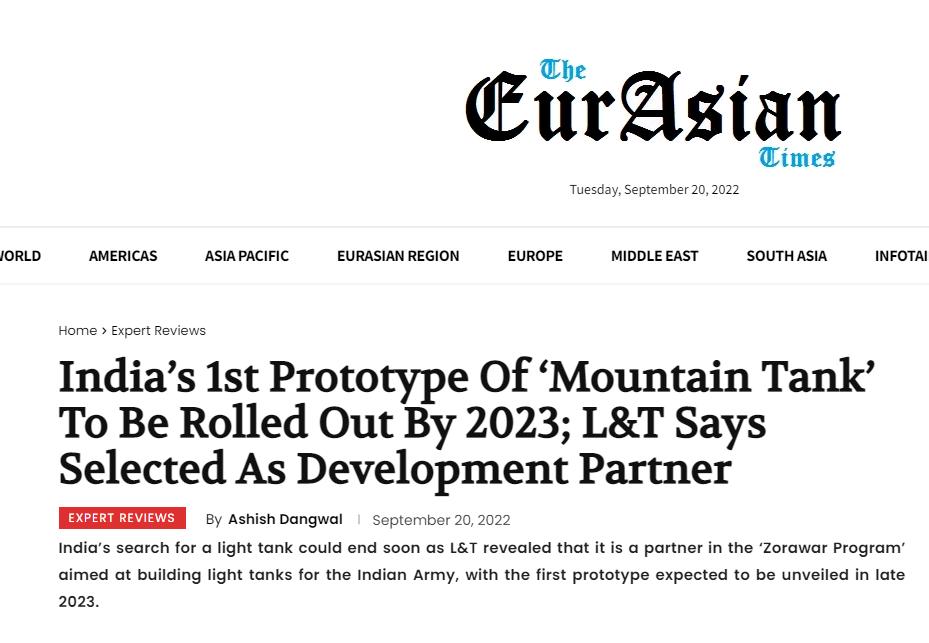 中国新轻坦15式坦克,中国印度轻型坦克对比