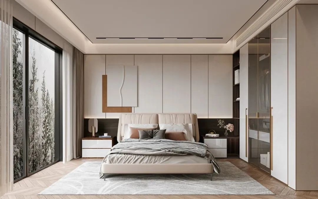 门墙柜一体装修效果图流行吗,现代门墙柜一体化设计推荐