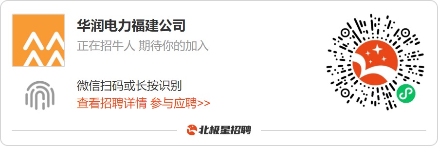 福建华润电力,华润电力福建分公司招聘