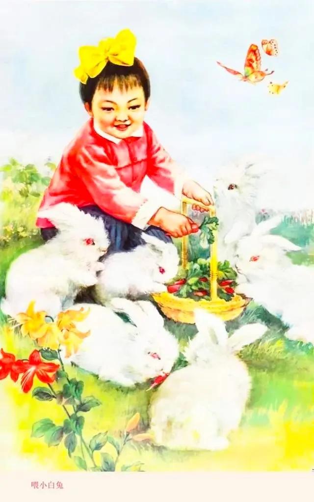 画关于兔年的年画,以兔年为主题的兔年年画