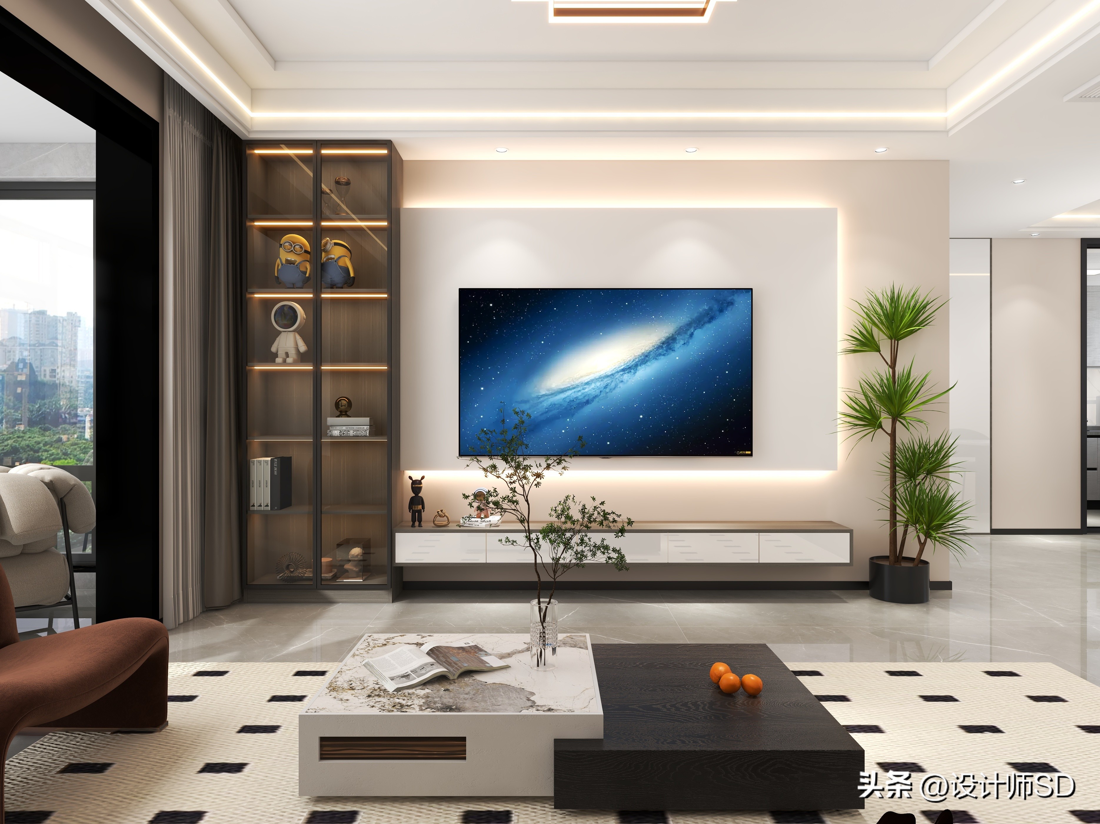 一进门客餐厅全屋一览无遗,一进屋就好看的餐厅