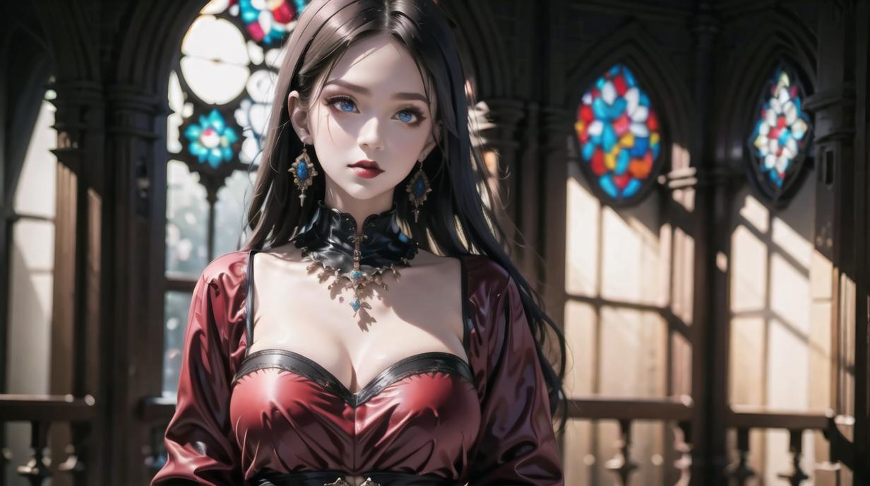 二次元ai女神图片,ai二次元少女美图