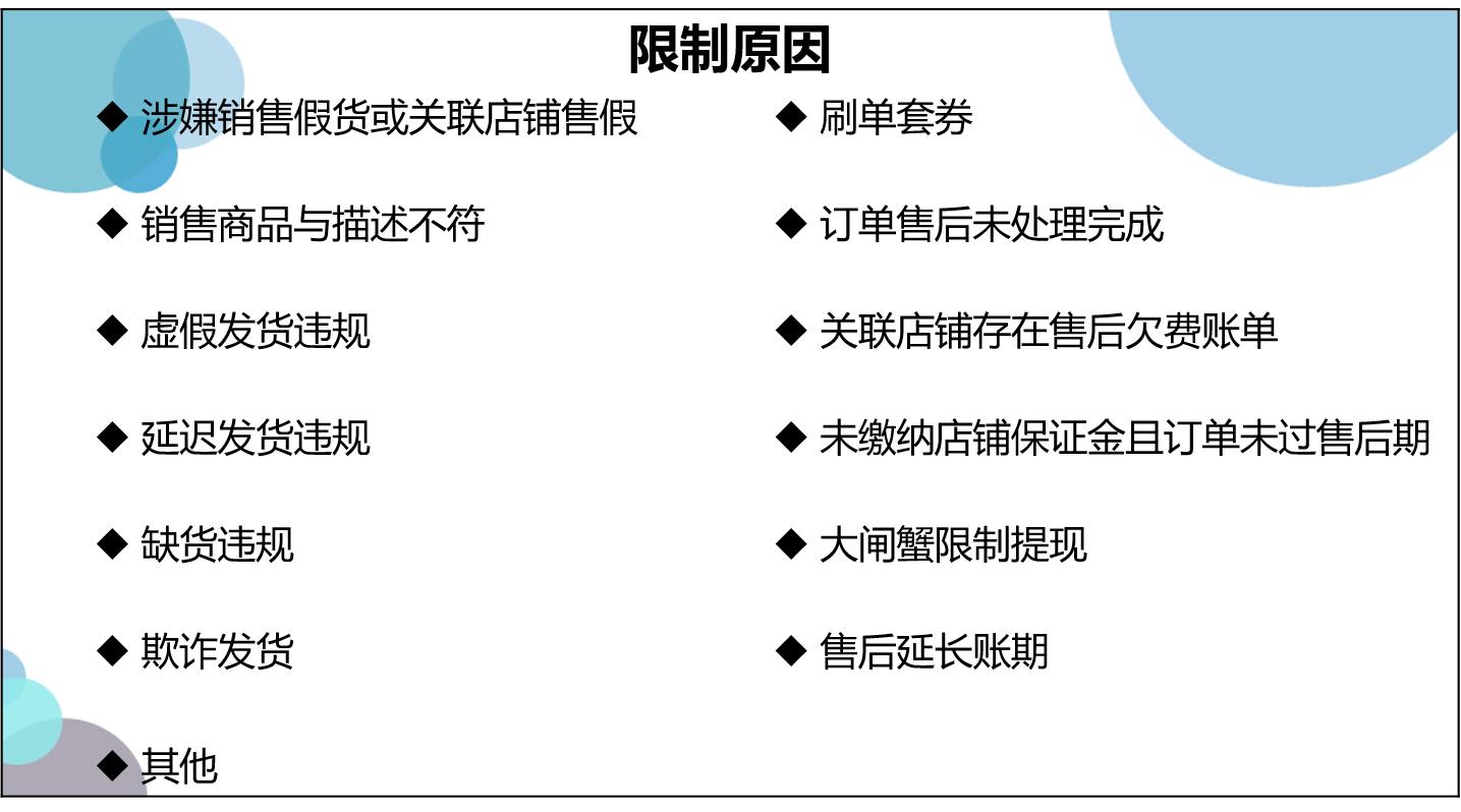 资金限制中限制金额暂不可用,店铺资金限制中怎么办