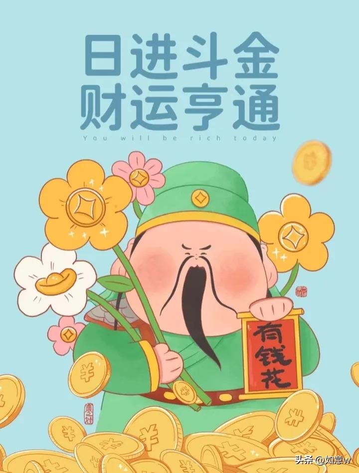 财神送你有钱花图片,财神送你有钱花