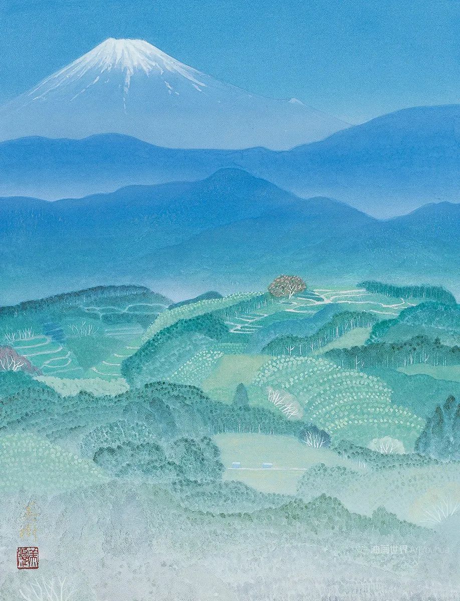 野地美树子手绘油画,日本画家奈良美智作品图