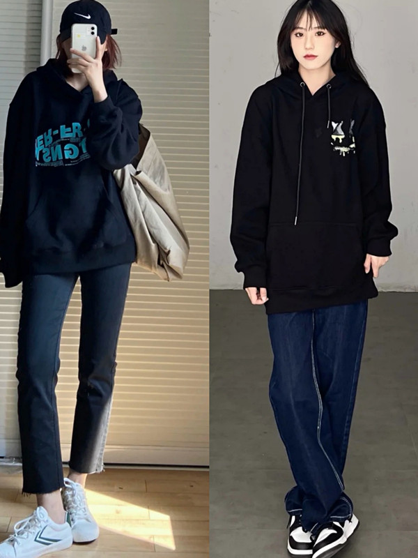 烂大街的卫衣怎么穿才好看,黑卫衣怎么穿搭最好看