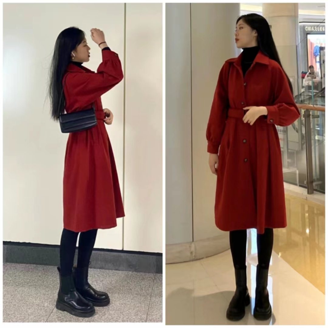 大衣搭长靴知性十足,大衣配阔腿裤让你气场翻倍