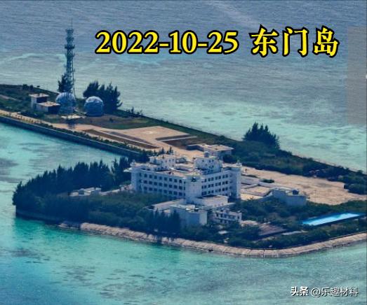 南沙东门礁全景图,南沙东门岛