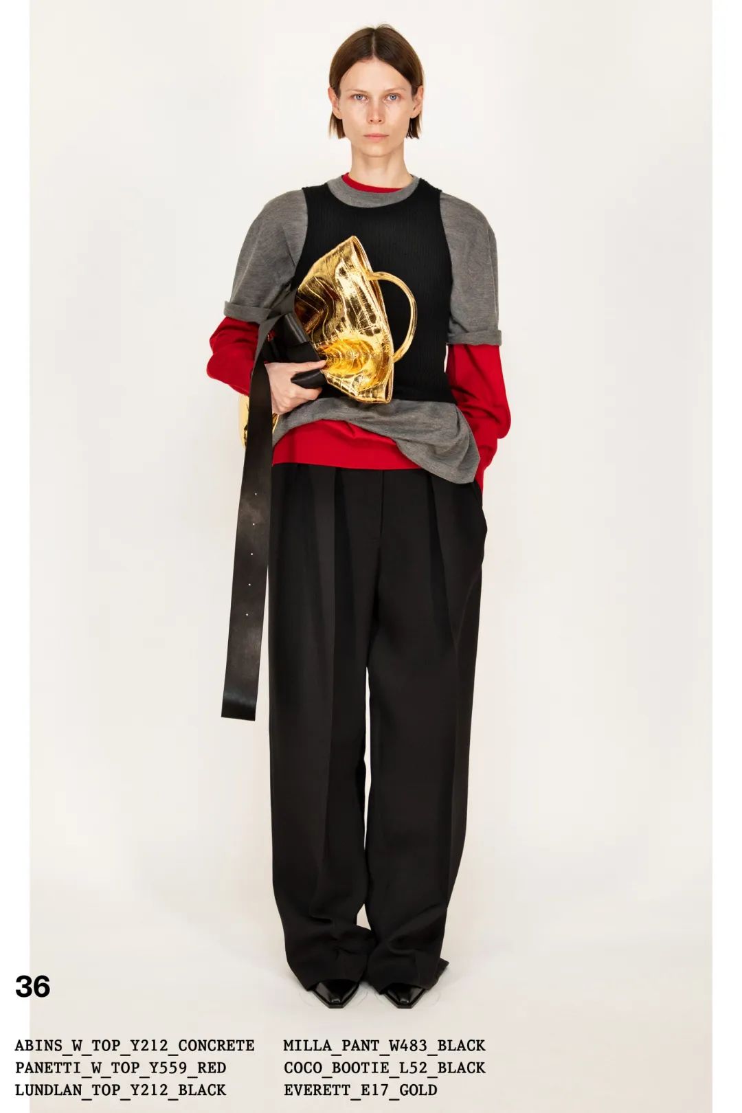 therow靴子搭配,therow极简风t裙