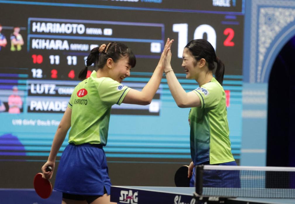 木原美悠被谁淘汰了,木原美悠张本智和世青赛女双