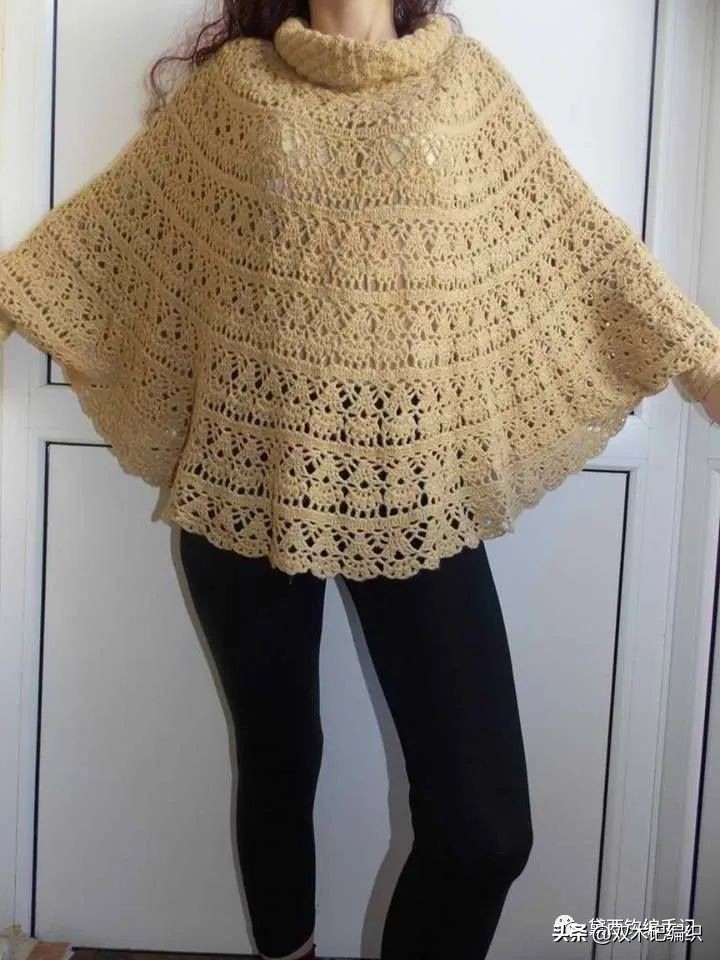 4岁女童斗篷披肩钩针视频教程 (敏敏的斗篷披肩钩针教程合集)