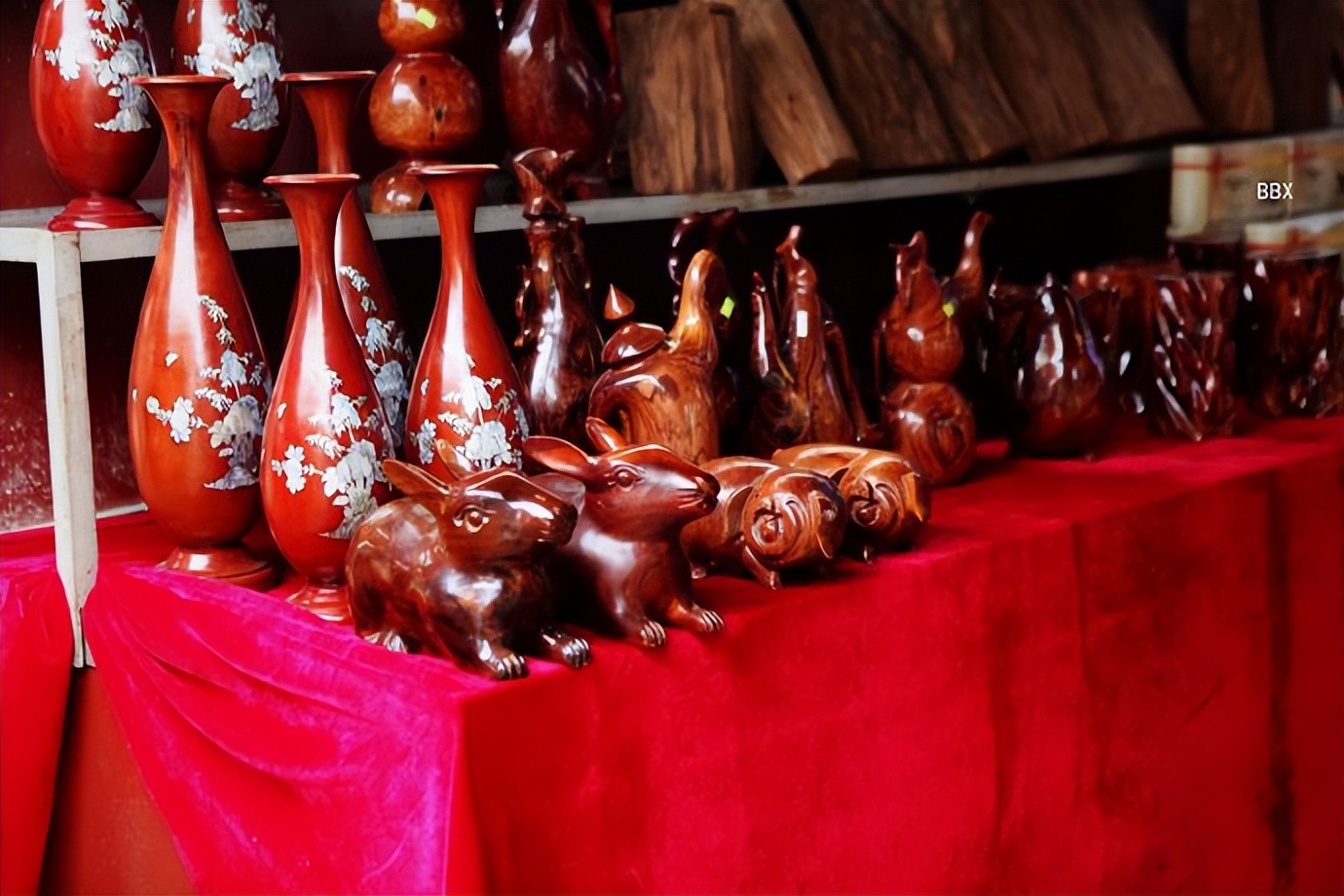 中越边境越南的露天集市,高平集市