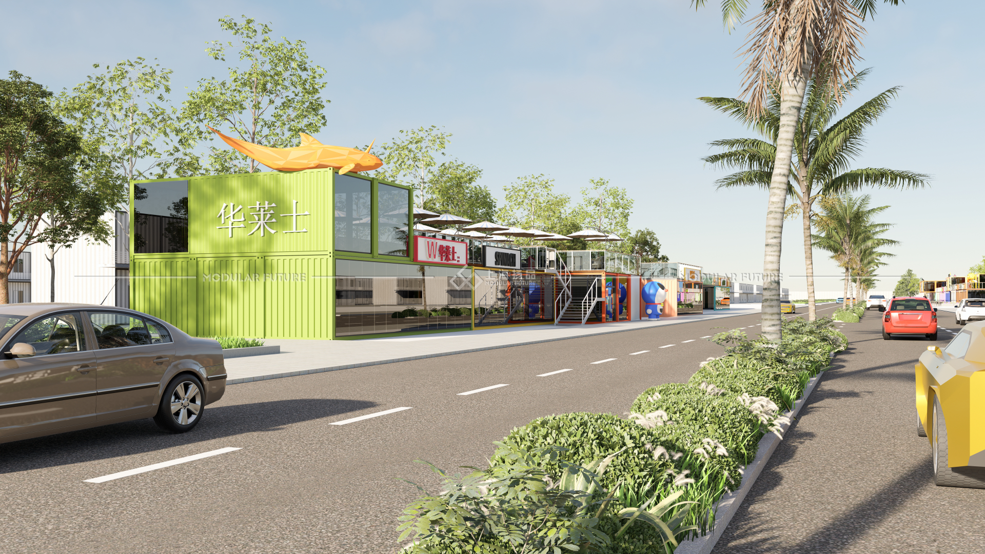 集装箱打造特色网红商业街，新型商业模式一起了解一下吧~