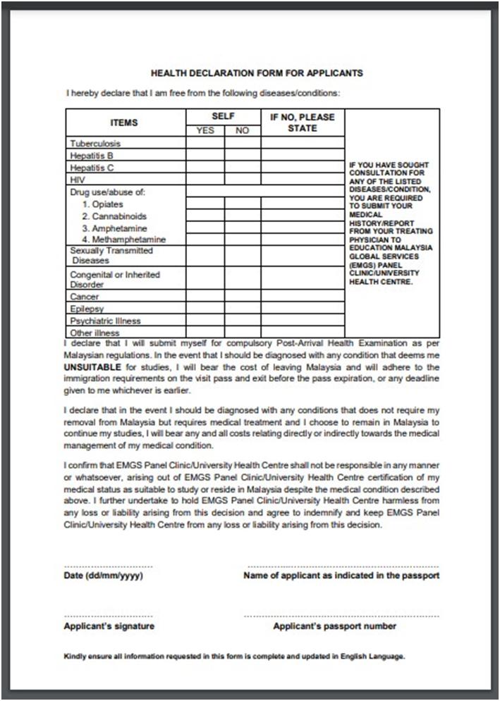 马来西亚乙肝携带者政策,马来西亚留学签证被拒了怎么办