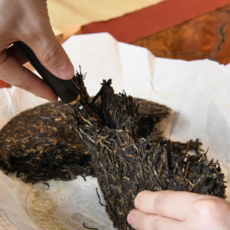 普洱熟茶饼的打开怎么存放,普洱茶饼打开后怎么存放