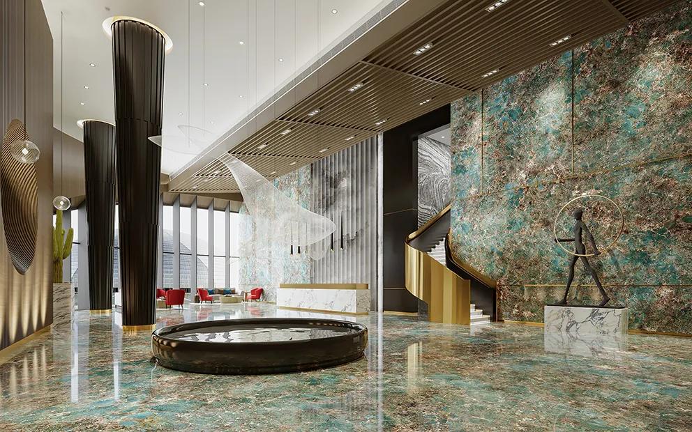 探访高定展厅,瓷砖展厅巡礼效果图