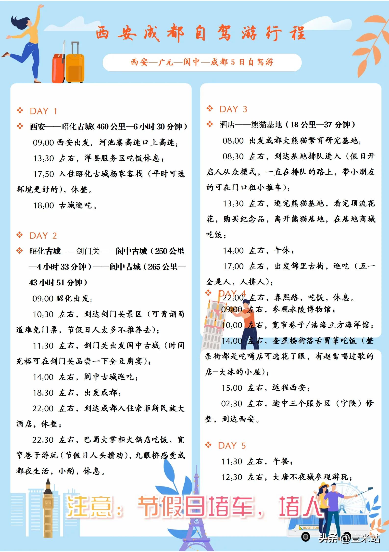 西安自驾成都沿途去哪里,西安精品自驾路线