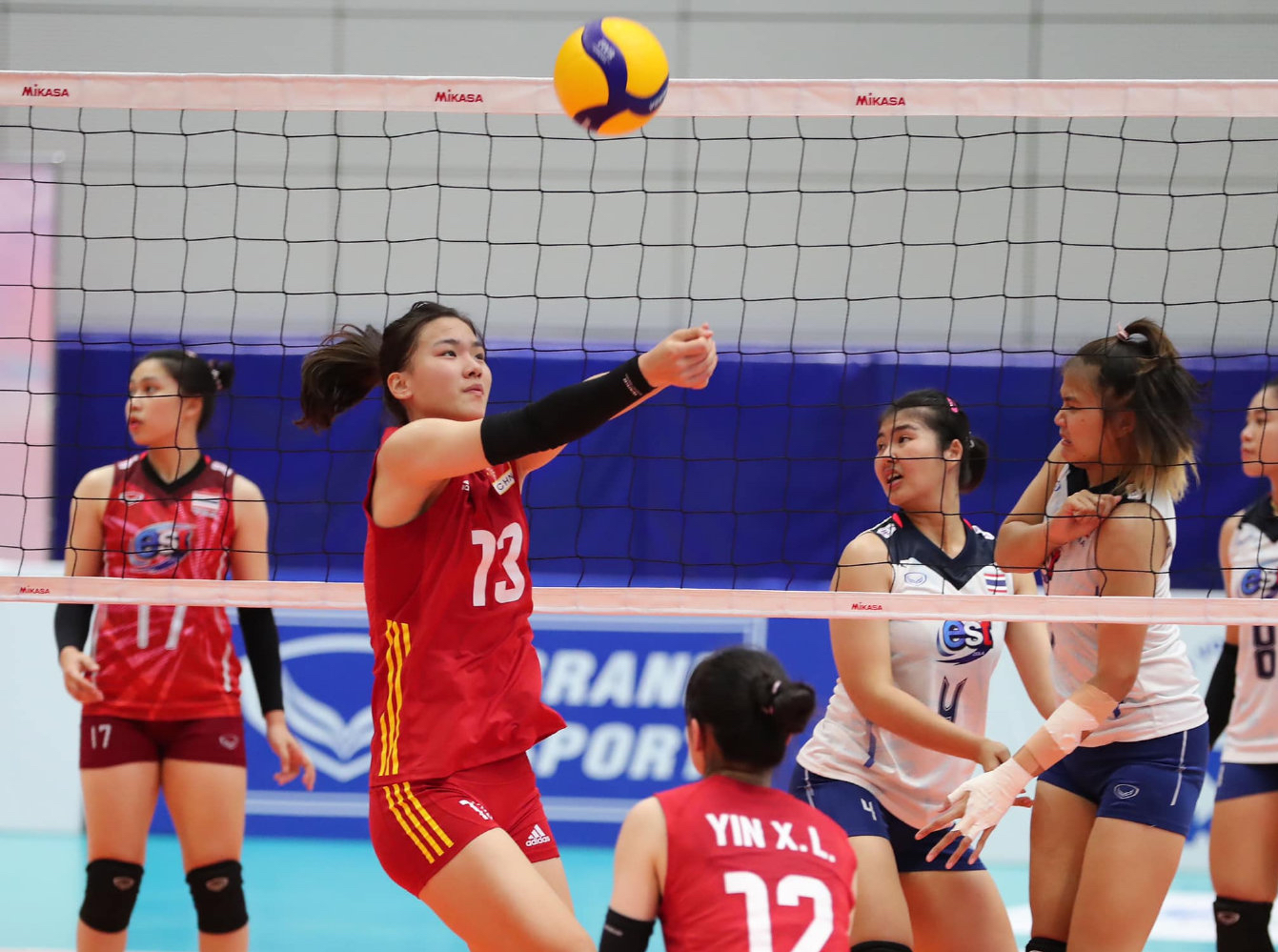 中国女排对泰国夺冠回放,全国u18女排锦标赛王逸凡