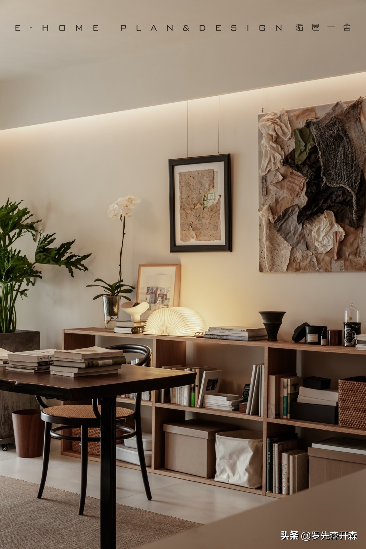 一人居简约卧室效果图,客厅装成卧室书房