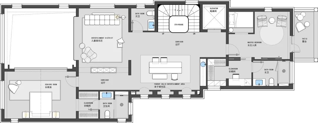 顶级豪宅设计团队,北京1000平别墅现代轻奢装修