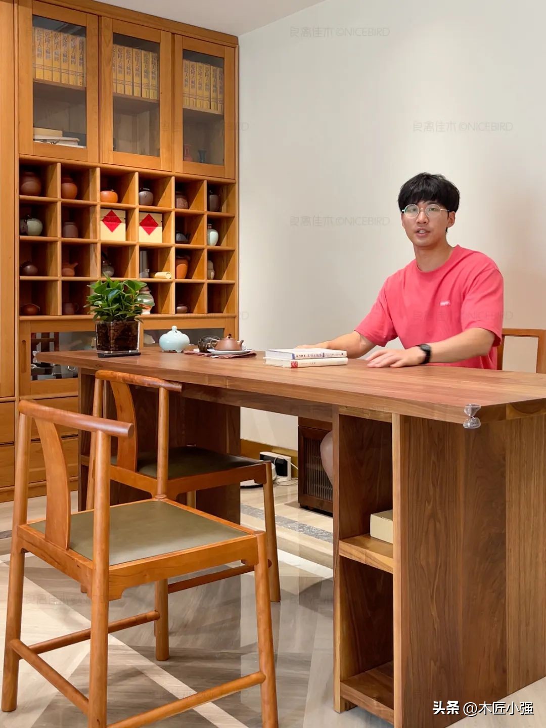 胡桃木极简大平层,北京180平大平层4房