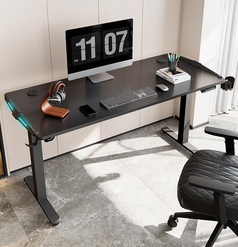 电脑桌怎么做好看实用,一张实木电脑桌