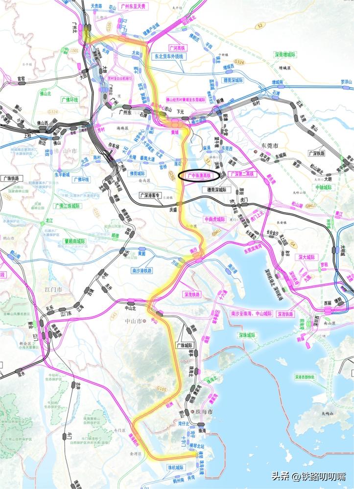 广东省十三五铁路重点发展示意图,广东今年推进36条铁路
