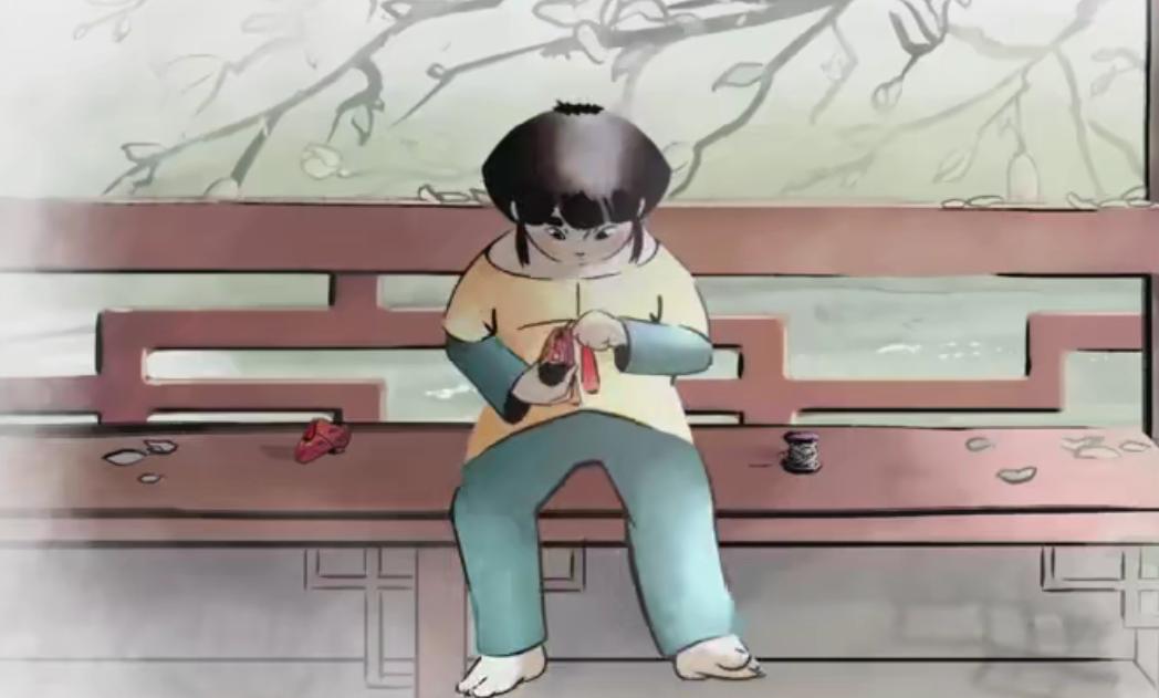 水墨风动漫女生图片,水墨风动漫女图文