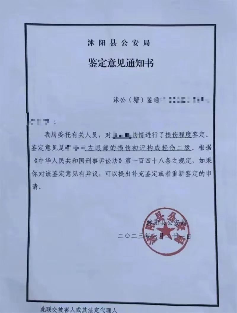 8岁女孩眼睛被打失明事件,8岁女孩被弹弓致左眼失明后续