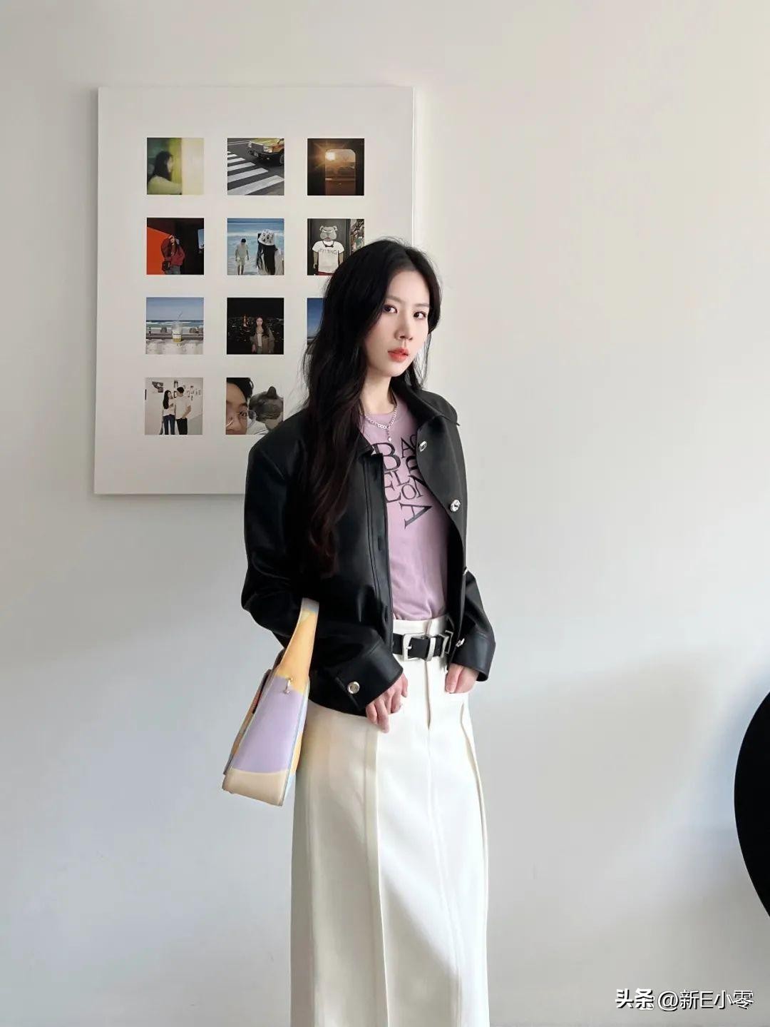 早春oversize皮衣,春装大码外套胖mm早春皮衣