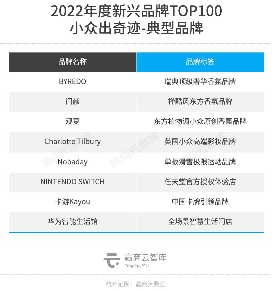 魔性颠覆、超级科技流、小众出奇，2022新兴品牌TOP100逆生长密码