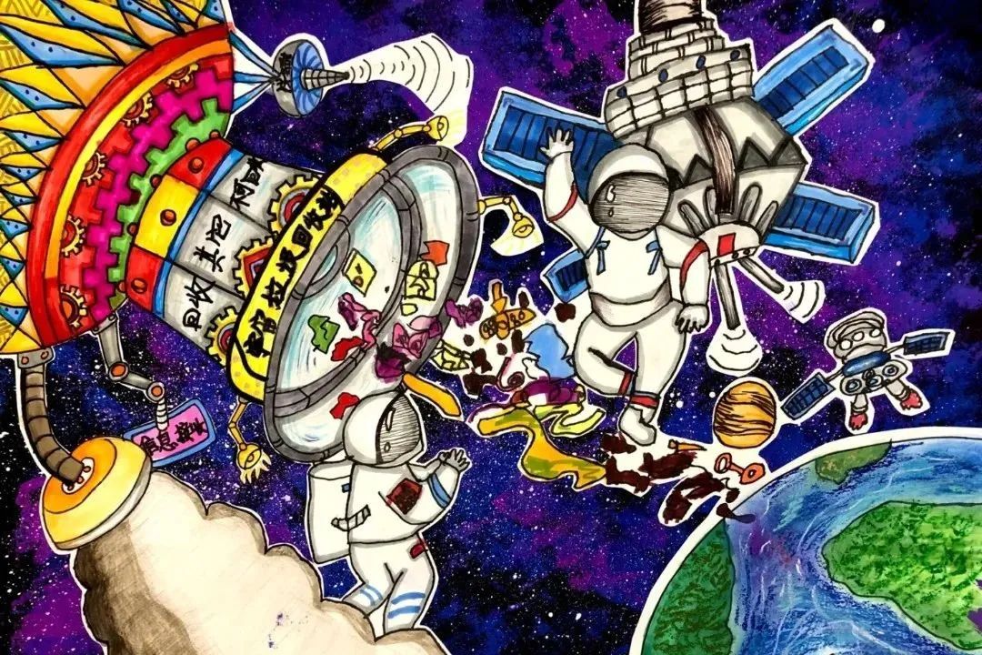 科幻画大全让科学插上艺术的翅膀,插上梦想的翅膀科幻画