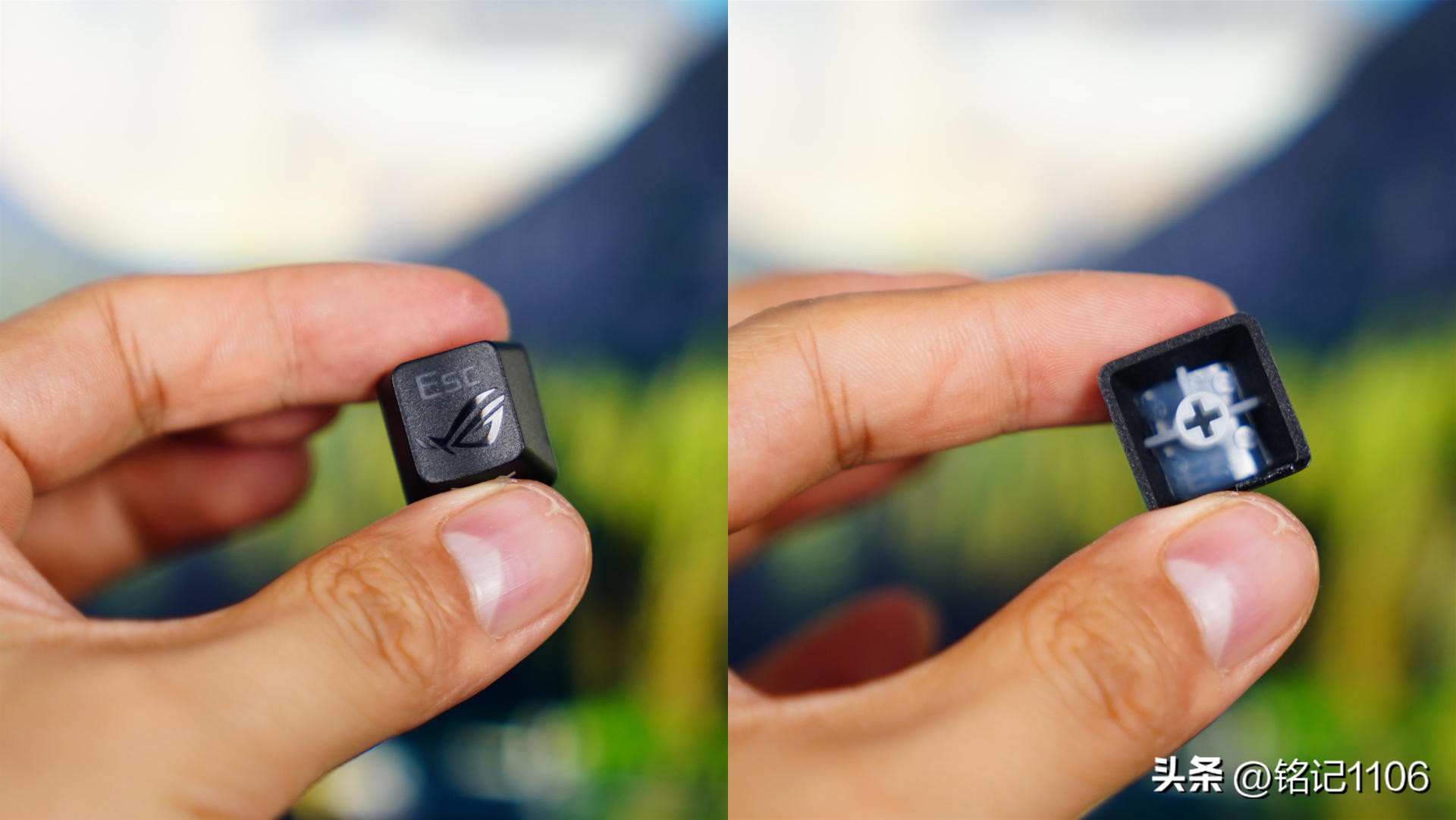 华硕rog夜魔机械键盘哪个轴好,rog魔导士键盘怎么按一下就有灯光