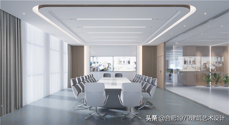 合肥办公室设计装修效果图,合肥办公室高档装修风格