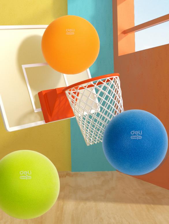 家有球童必备！得力益智多彩轻音球使用感受