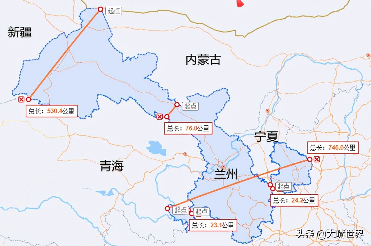甘肃版图最窄处在哪里,甘肃省地图最窄处多少公里