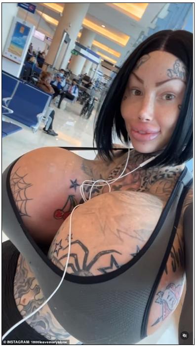 画面太辣眼...网红沉迷整形，因10公斤“假乳”被赶下飞机