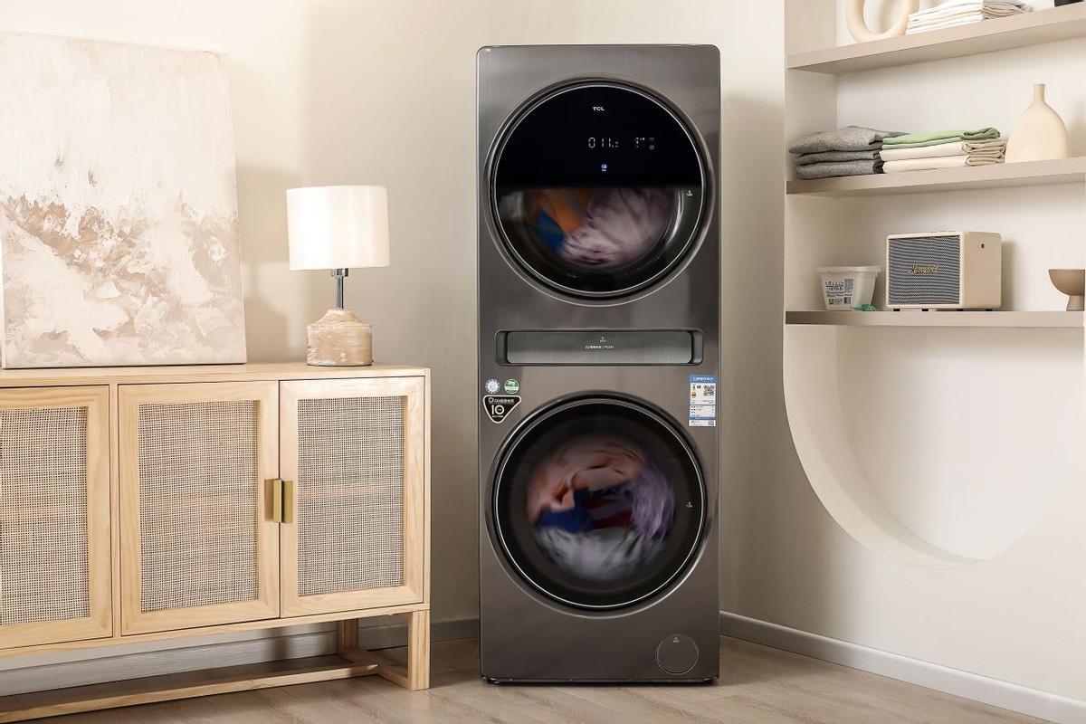 tcl洗衣机双子舱测评,TCLQ10复式分区洗衣机