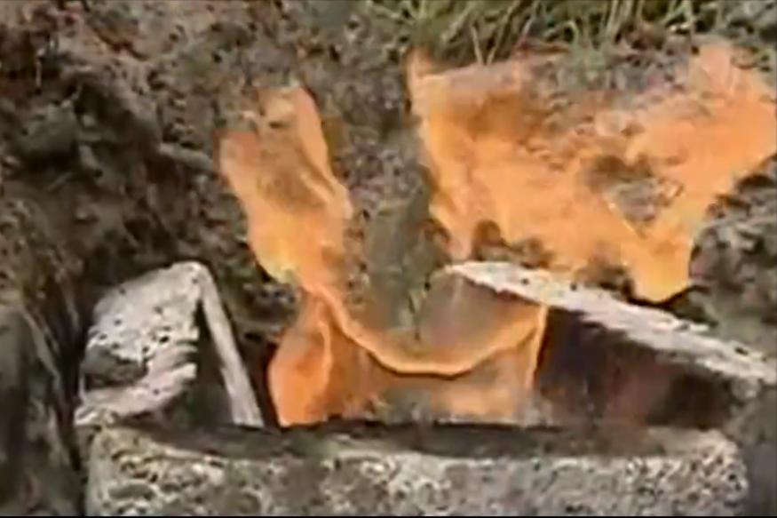 贵州山火相同的案例,贵州水田里的火焰